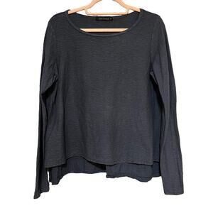 Cut Loose Grey long sleeve shirt with rouched back XS